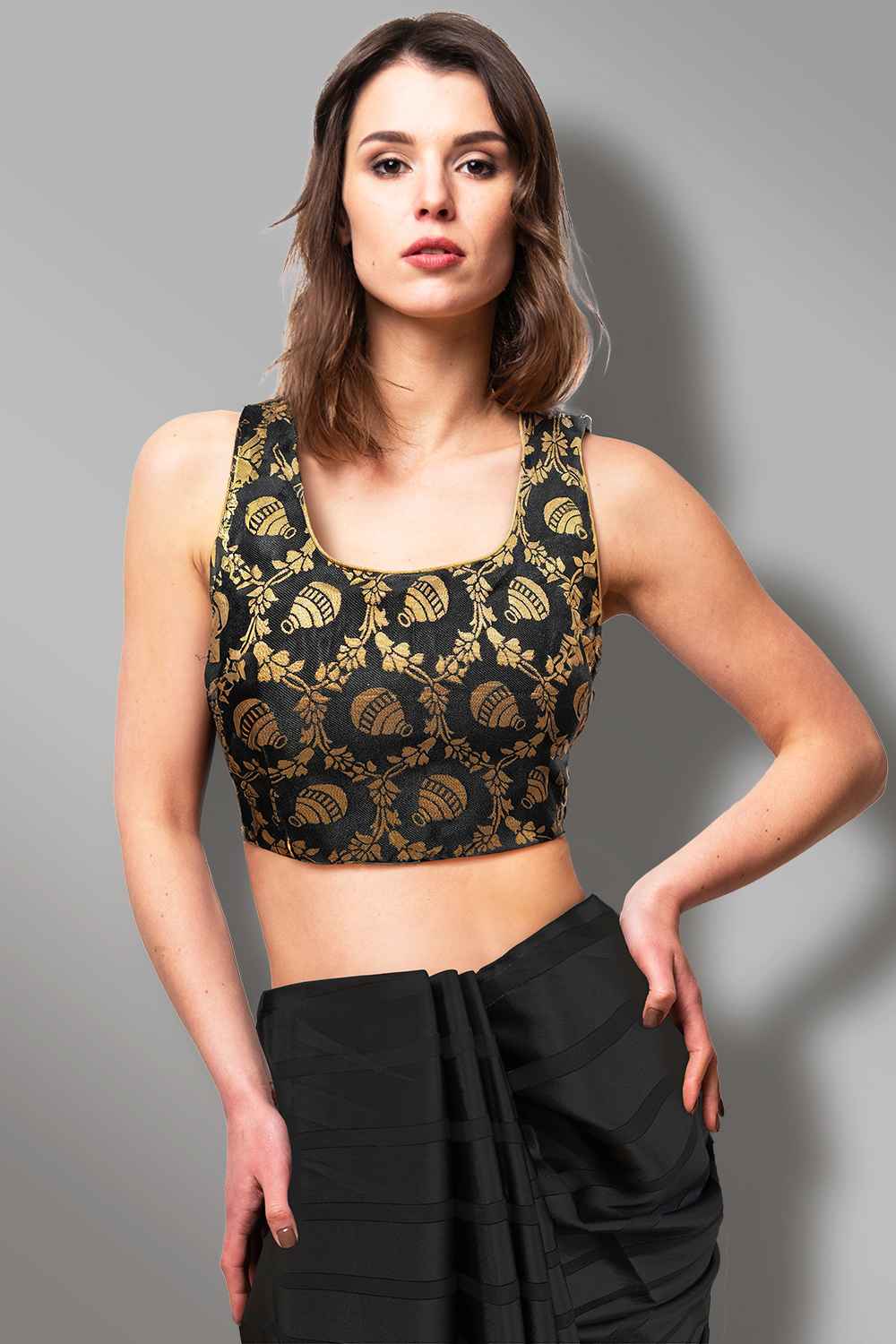 Black Readymade Blouse