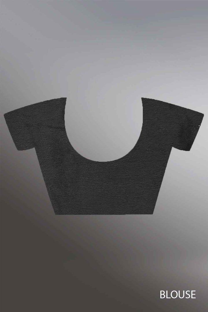 Black and Gold Saree