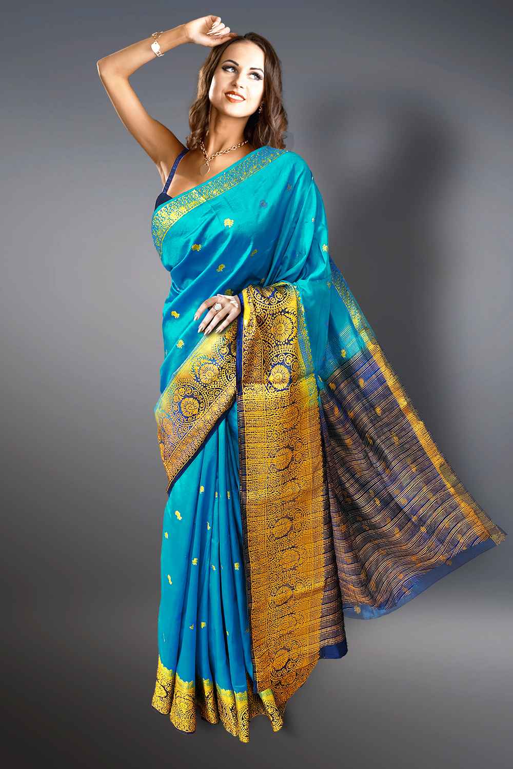 Blue Pattu Saree