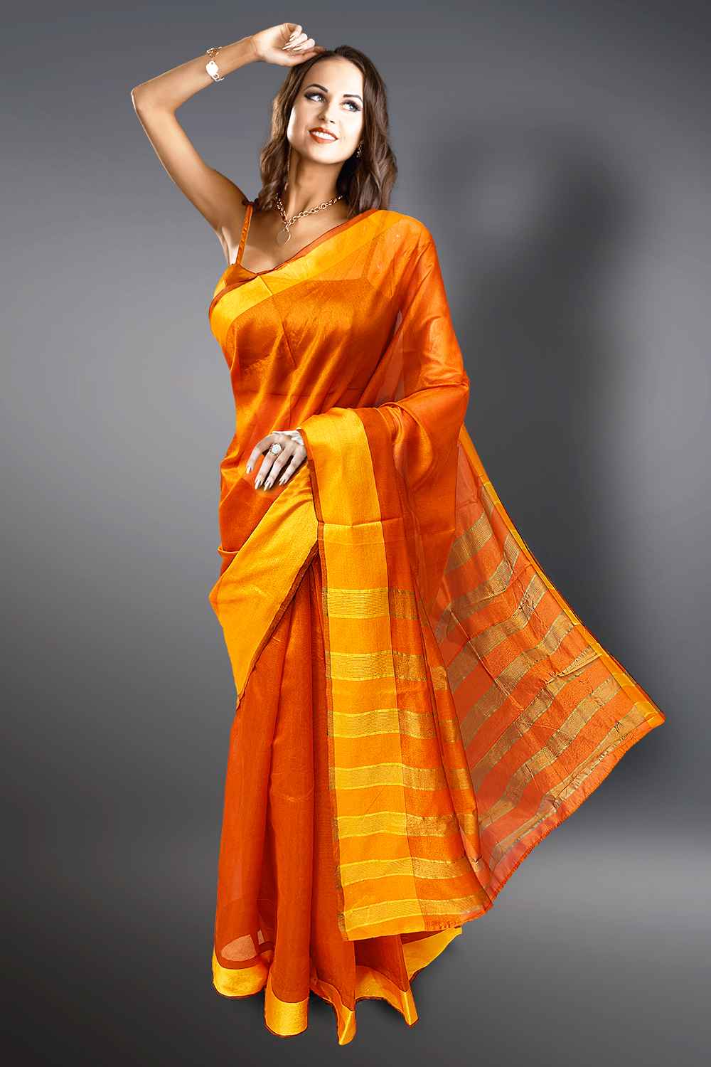 Cotton Border Saree