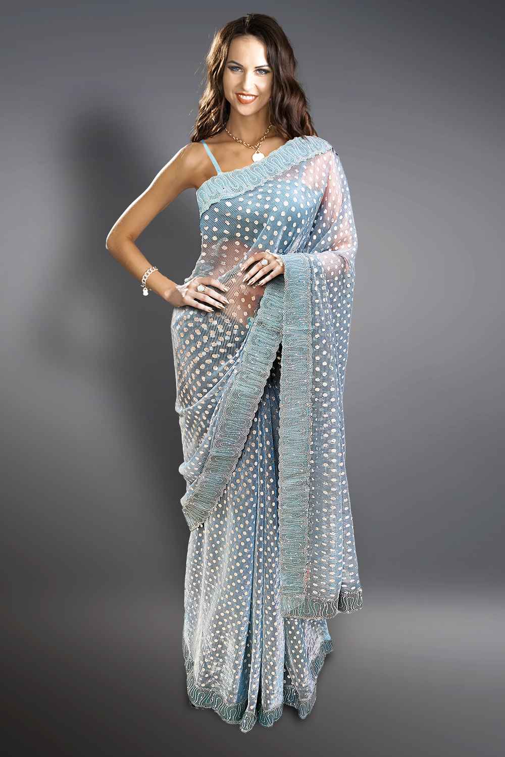 Lycra Blend Saree