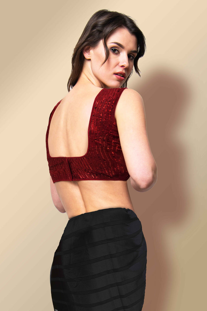 Maroon Colour Blouse