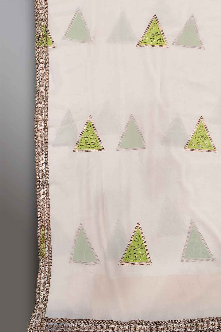 Off White Georgette Saree