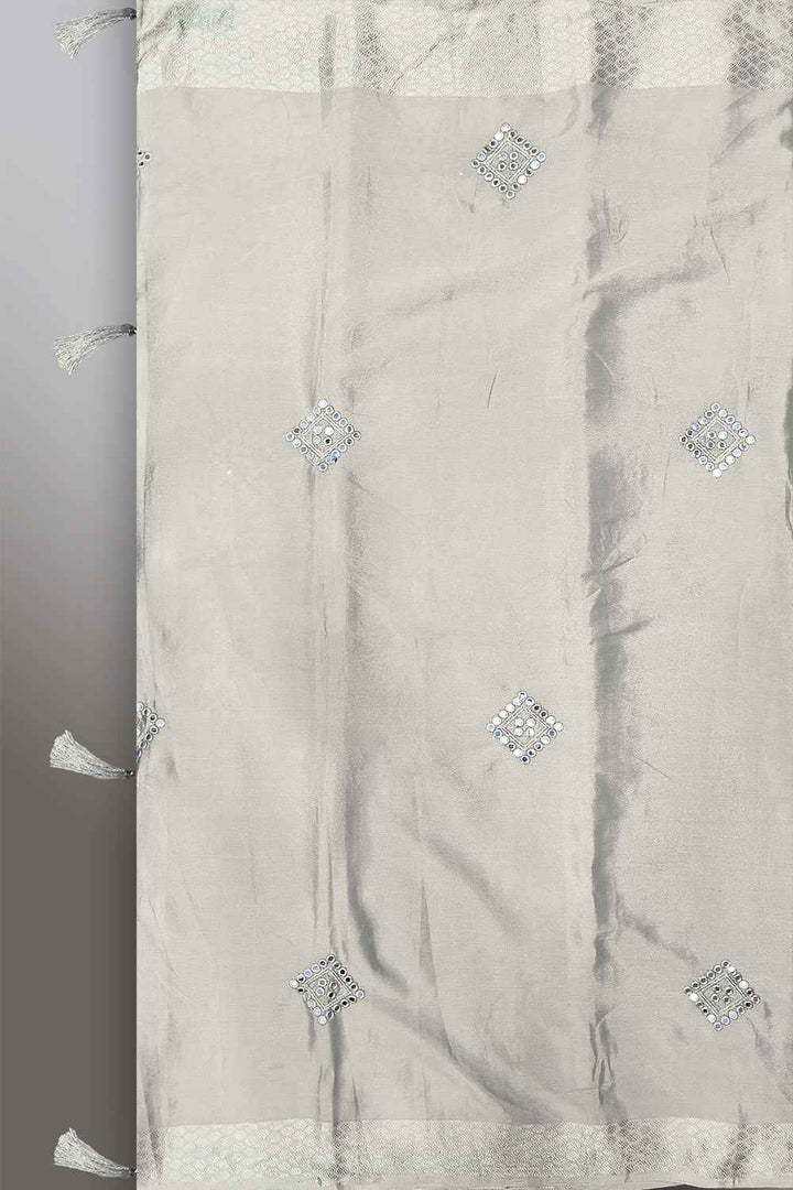 Party Wear Satin Saree