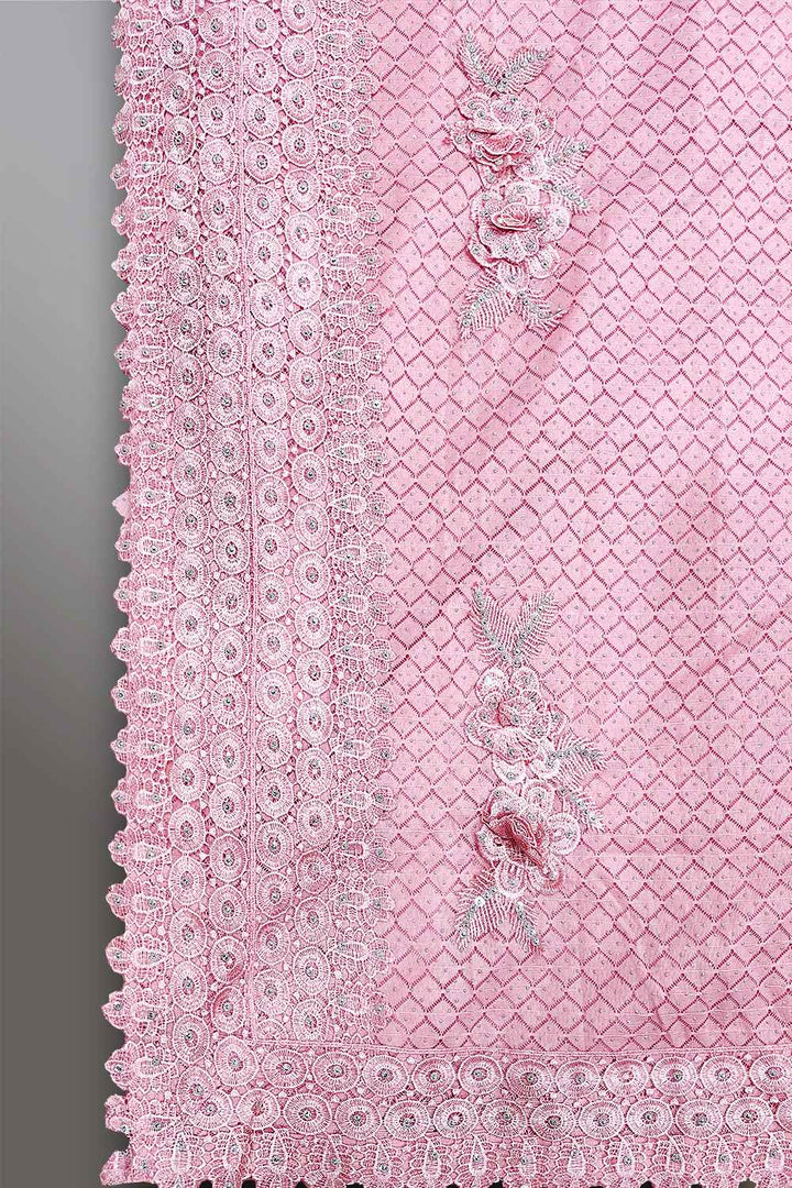 Pink Party Wear Saree