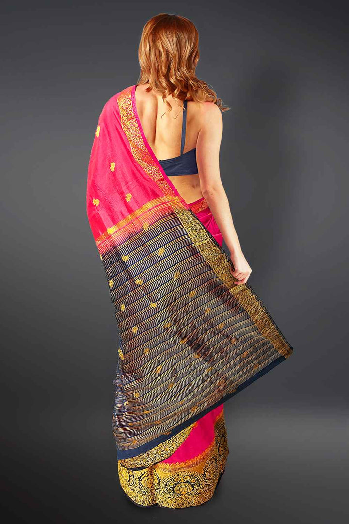 Pink Pattu Saree