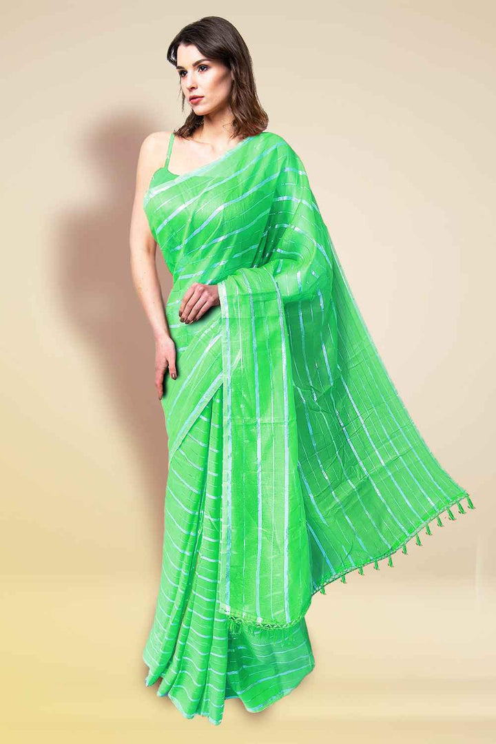 Sea Green Colour Saree