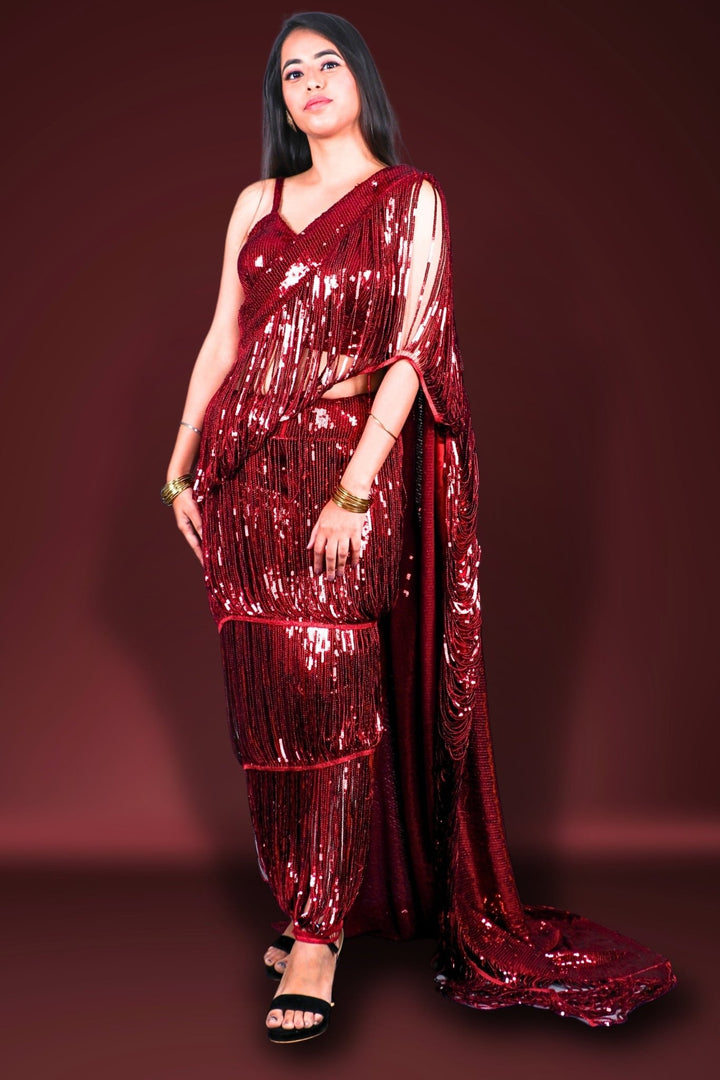 bollywood sequin saree