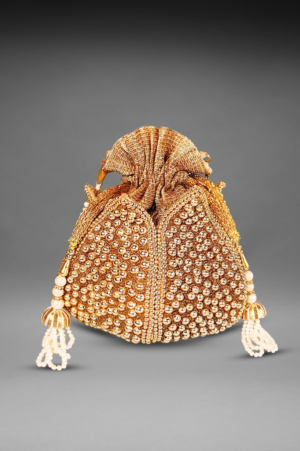 golden lotus potli bag