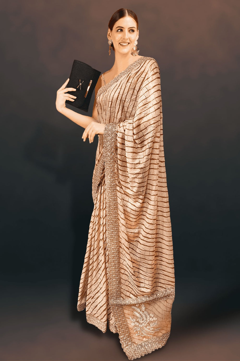 heavy leheriya saree