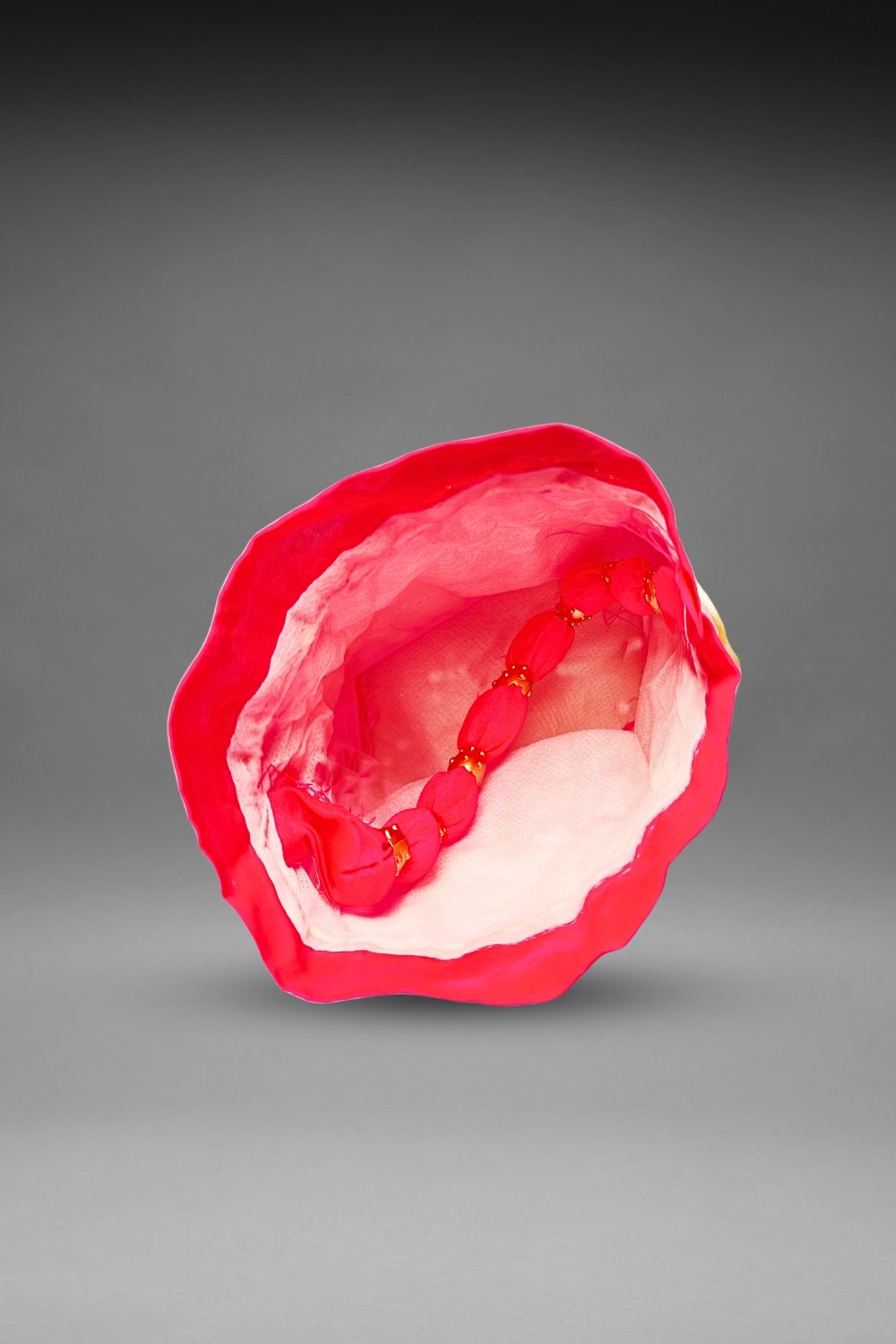 pink sequin potli bag