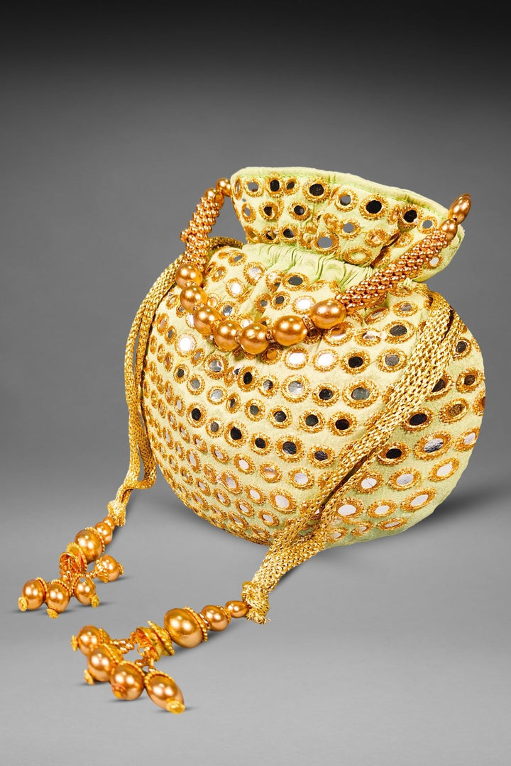 Pista Green Potli Bag